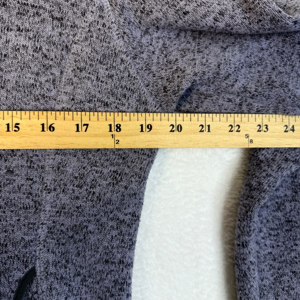 Eddie Bauer Women V Neck Pullover Fleece Sweatshirt Purple Lavender Size L - Picture 10 of 11